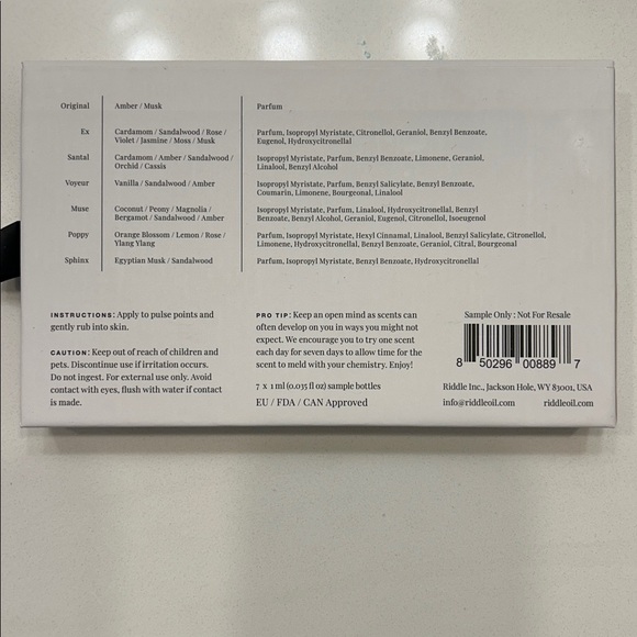 Riddle Oil Discovery Set - Picture 3 of 3